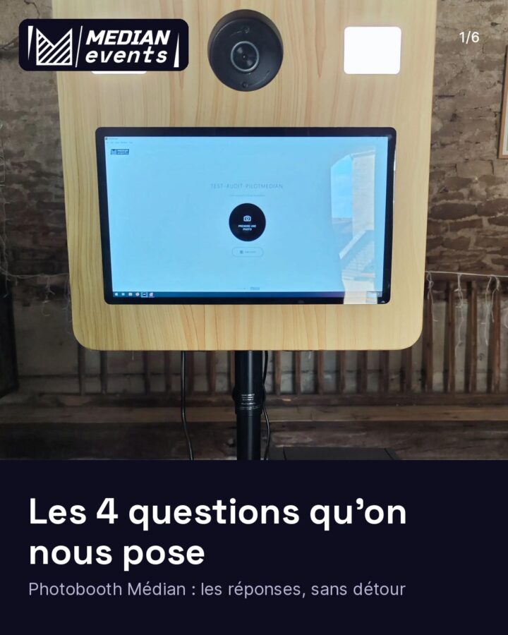 Prix, zone, délai, installation : les 4 questions qu'on nous pose le plus sur le photobooth. Une autre question ? Écriv…